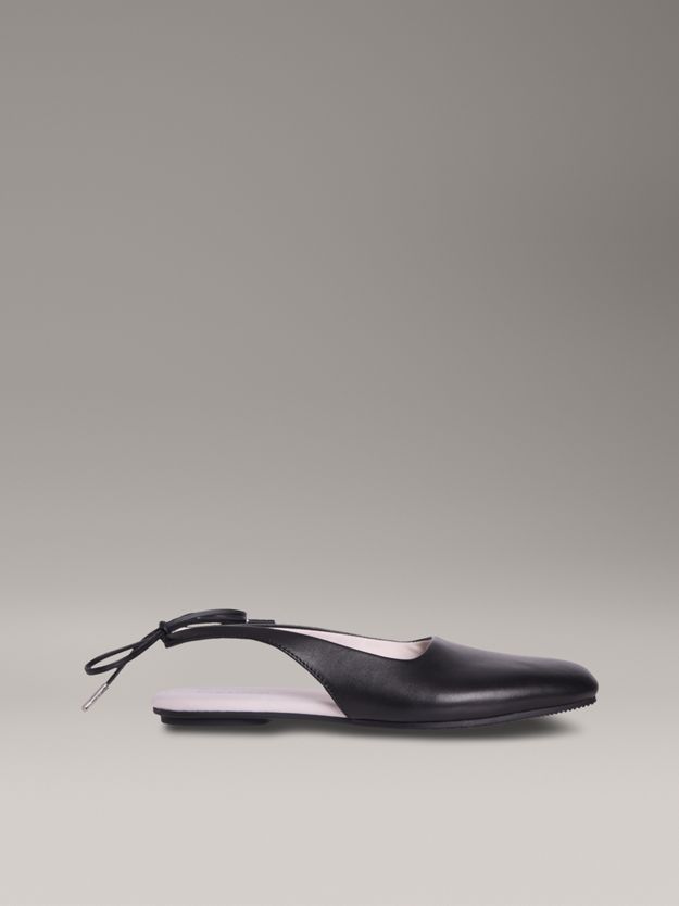 Leather Slingback Ballerinas