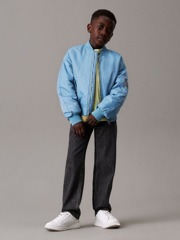 Mid Rise Straight Jeans