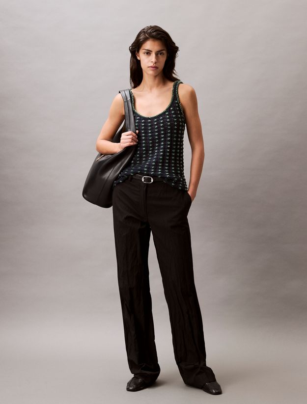 Beaded Cotton Crochet Tank