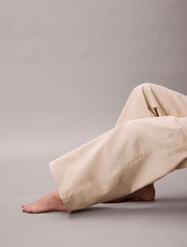 Super Wide Leg Twill Trousers