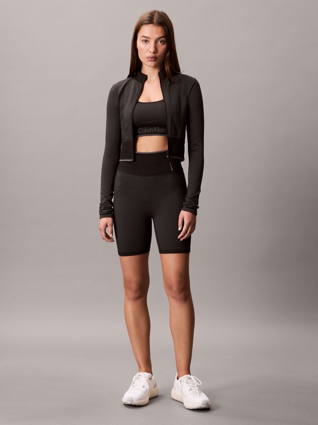 Ribbed Tight Gym Shorts