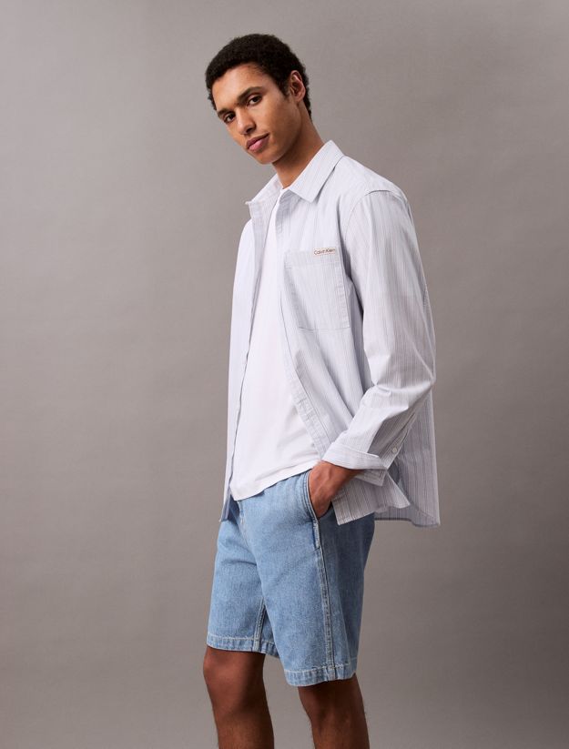 Relaxed Pull On Denim Shorts