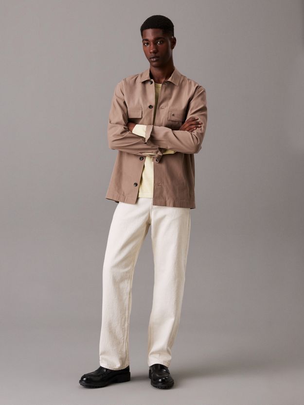 Boxy Twill Overshirt