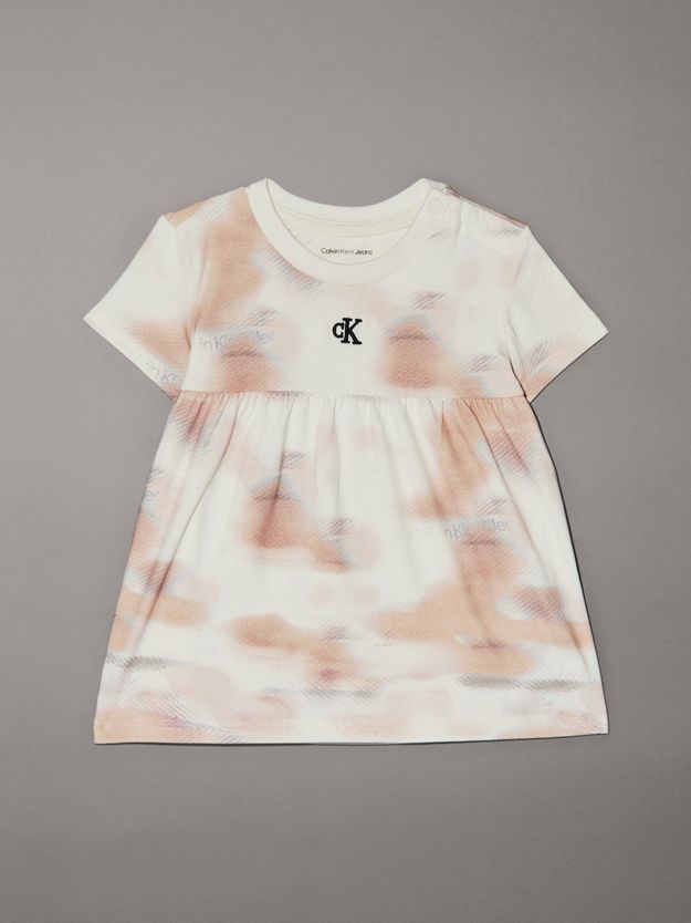 Newborn Flared Printed Dress