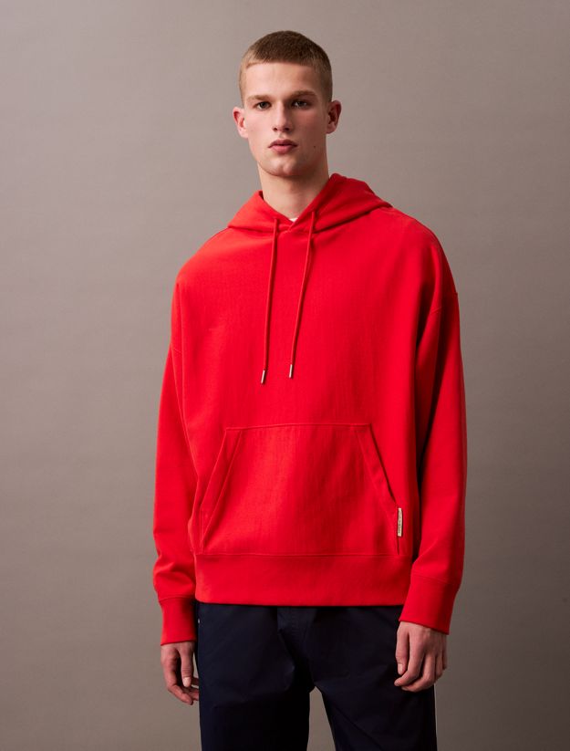 Oversized Sueded Terry Hoodie