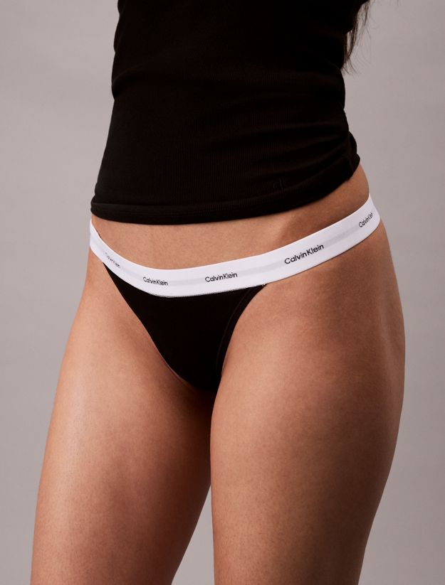 String Thong - Cotton Stretch Rib