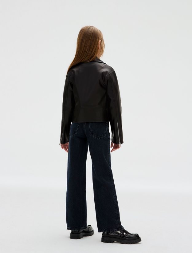 Faux Leather Biker Jacket