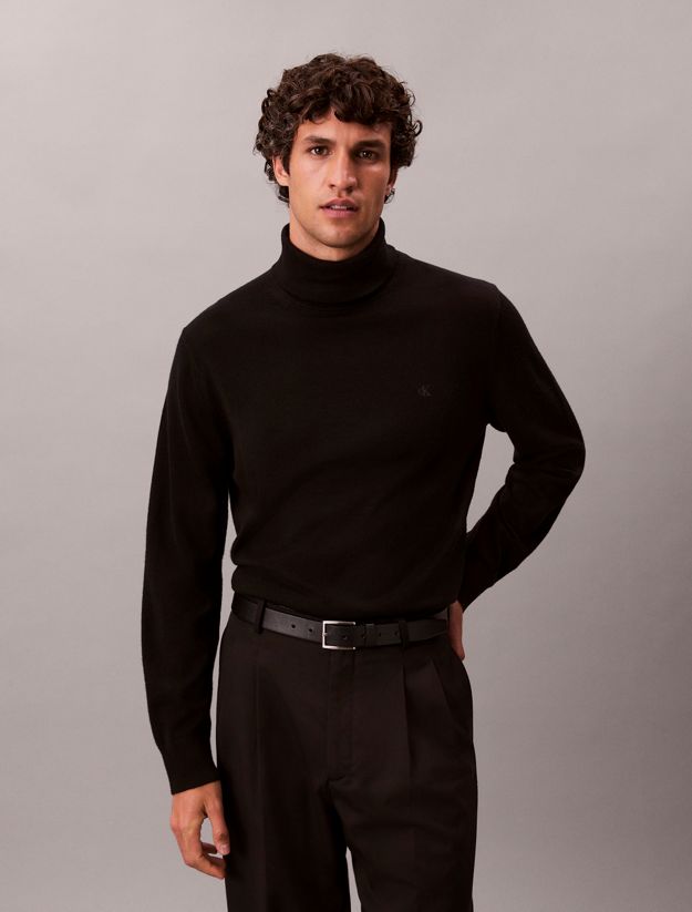 Merino Wool Turtle Neck Jumper