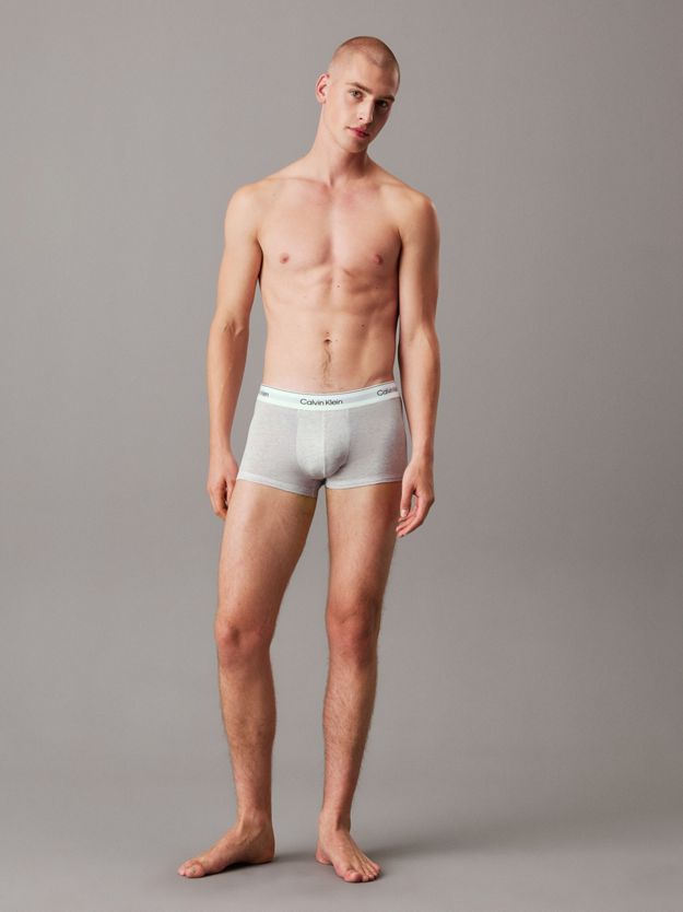 3 Pack Low Rise Trunks - Icon Cotton Stretch