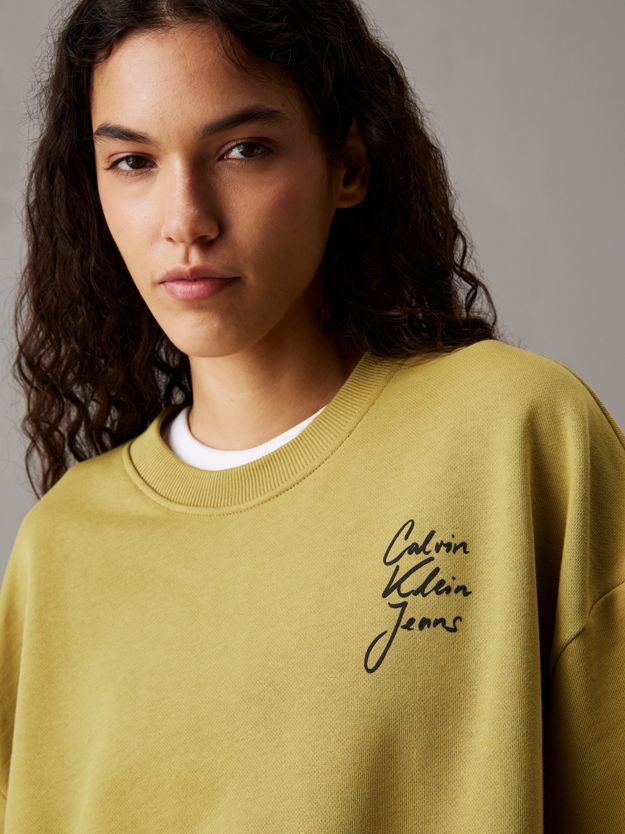 Boxy Cotton Terry Sweatshirt