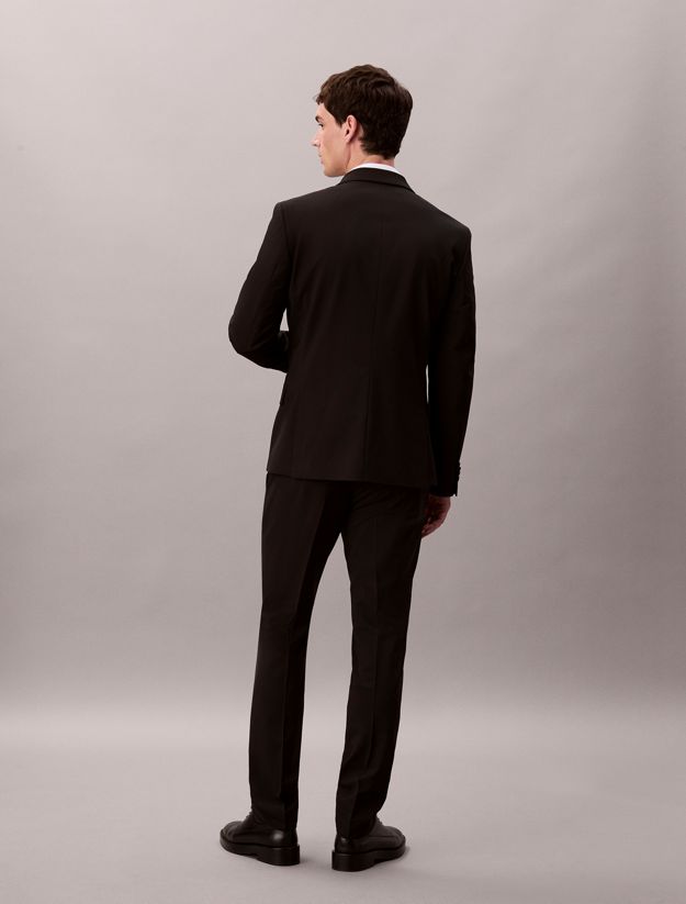 Slim Wool Blend Trousers