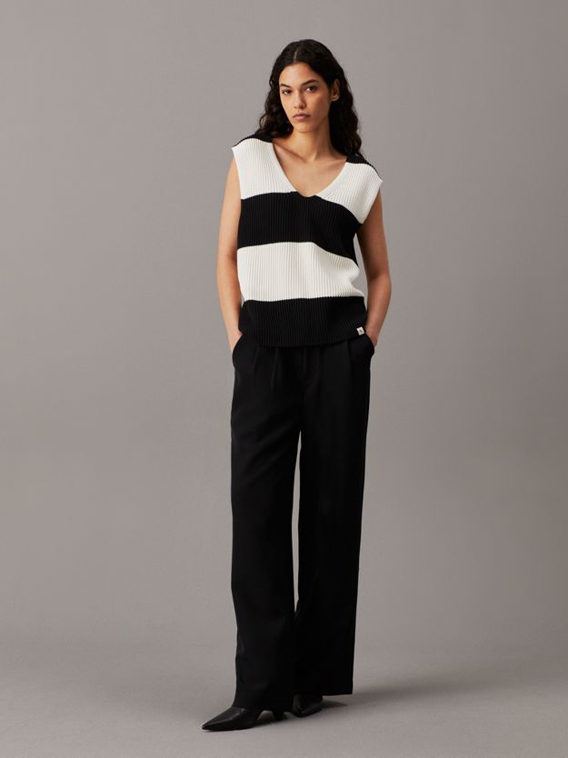 Chunky Ribbed Cotton Vest