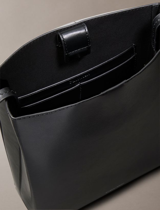 Leather Crossbody Tote Bag