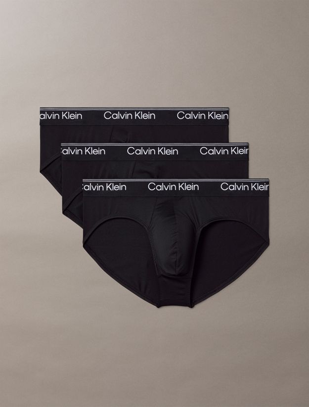 3 Pack Hip Briefs - Microfibre Stretch
