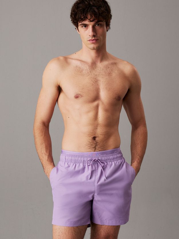 Double Waistband Swim Shorts - CK Meta Legacy