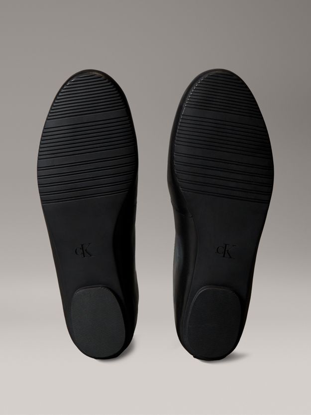 Leather High-Cut Ballerinas