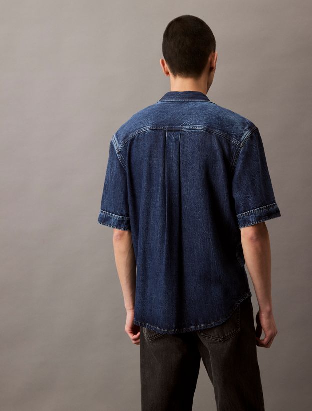 Denim Lyocell Short Sleeve Shirt