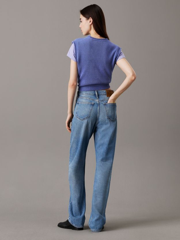 High Rise Straight Jeans