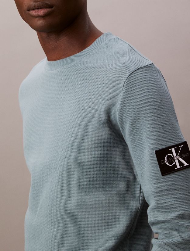 Slim Long Sleeve Waffle T-shirt