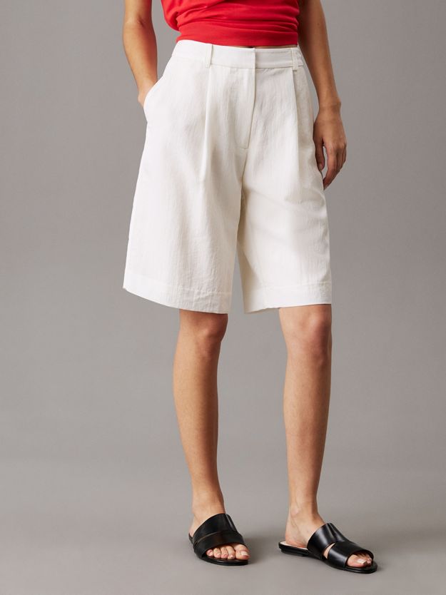 Wide Pleated Shorts