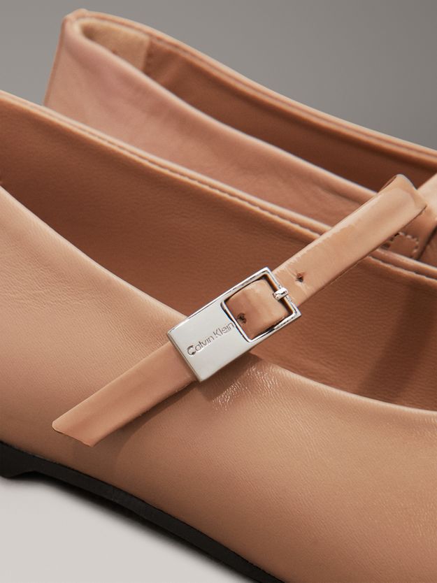 Leather Mary Jane Ballerinas