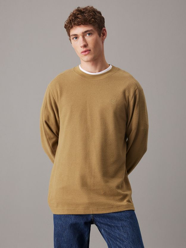 Brushed Rib Long Sleeve T-shirt