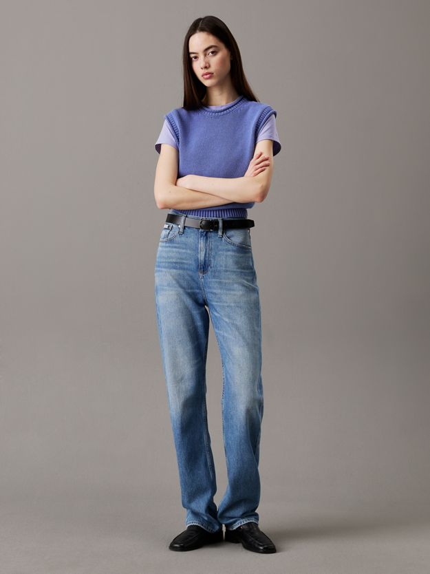 High Rise Straight Jeans