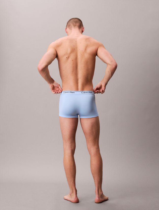 3 Pack Low Rise Trunks - Microfibre Stretch