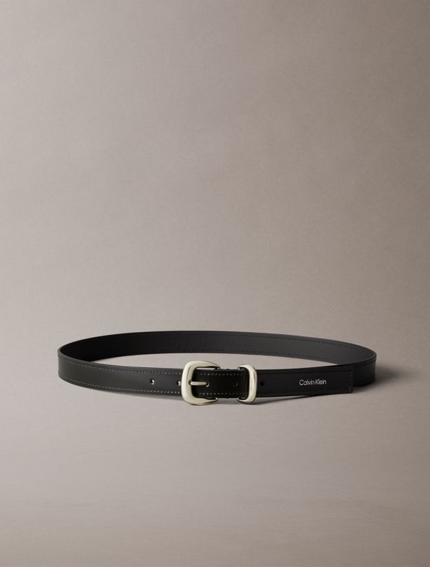 Full Grain Leather Chunky Buckle Belt