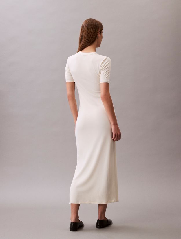 Modal Stretch Rib Midi Dress