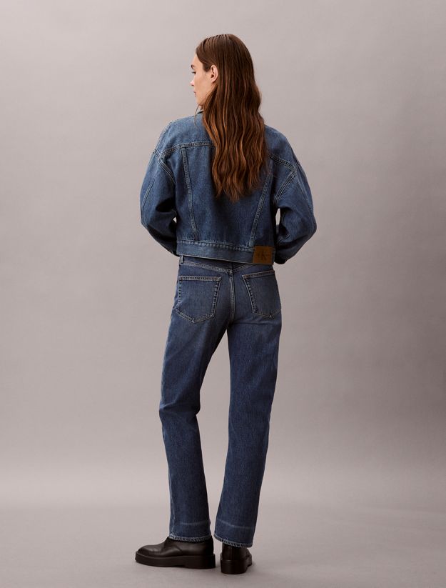 High Rise Straight Jeans