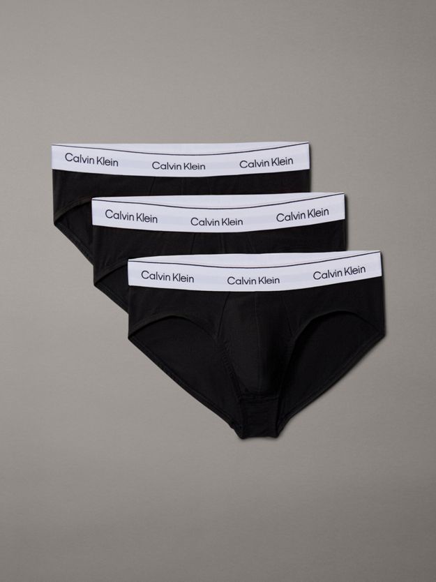 3 Pack Hip Briefs - Icon Cotton Stretch