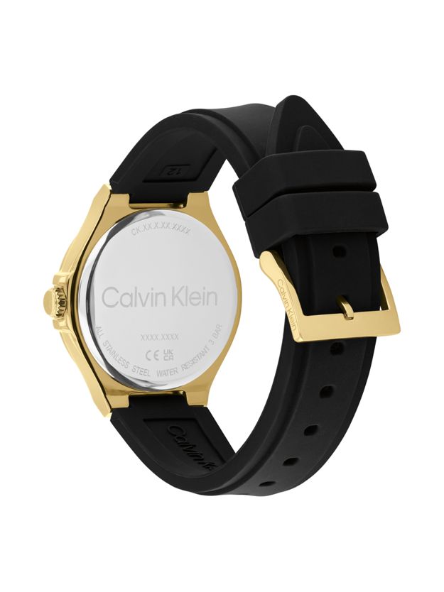 Gold Plated Steel Multifunction Watch