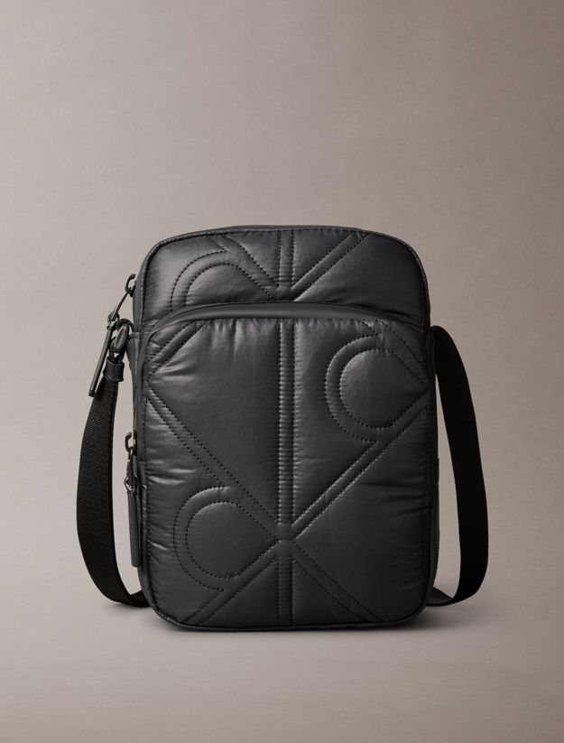 Puffer Monogram Logo Reporter Bag