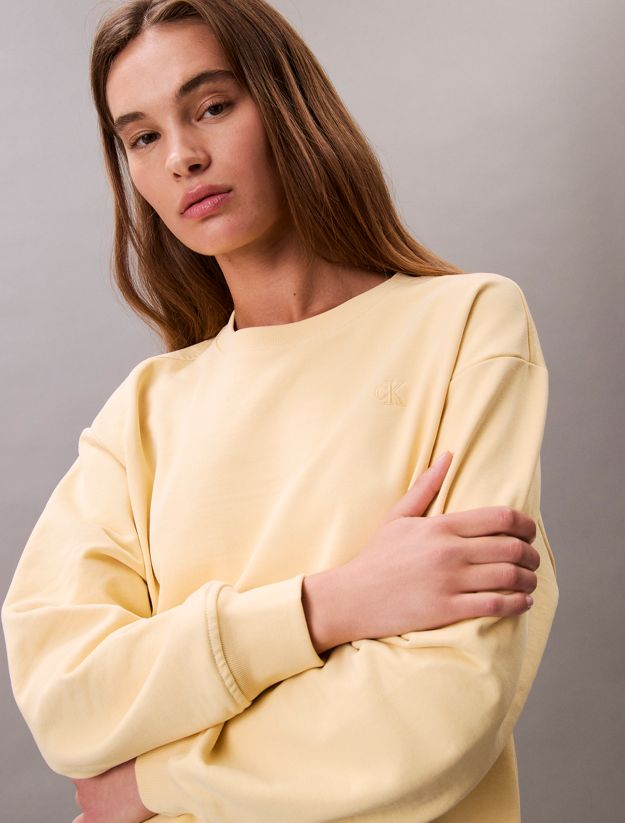 Relaxed Cotton Terry Sweatshirt