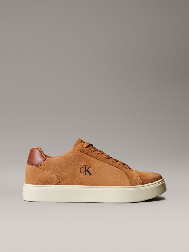 Suede Leather Flexible Sole Trainers