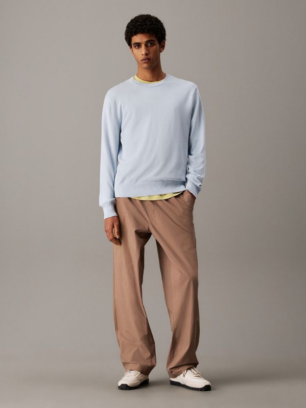 Relaxed Cotton Poplin Trousers