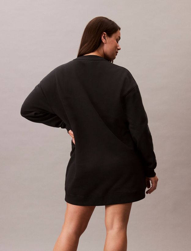 Plus Size Monogram Sweatshirt Dress