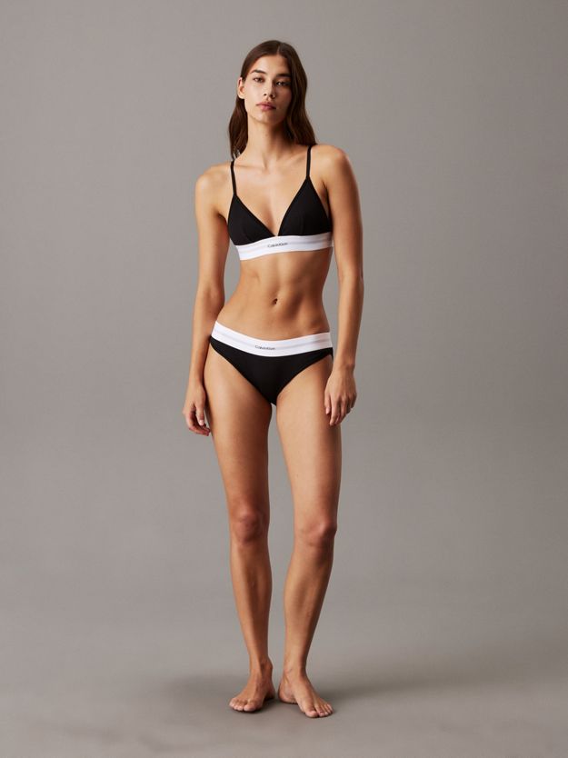 Unlined Triangle Bralette - Cotton Modal Stretch Rib