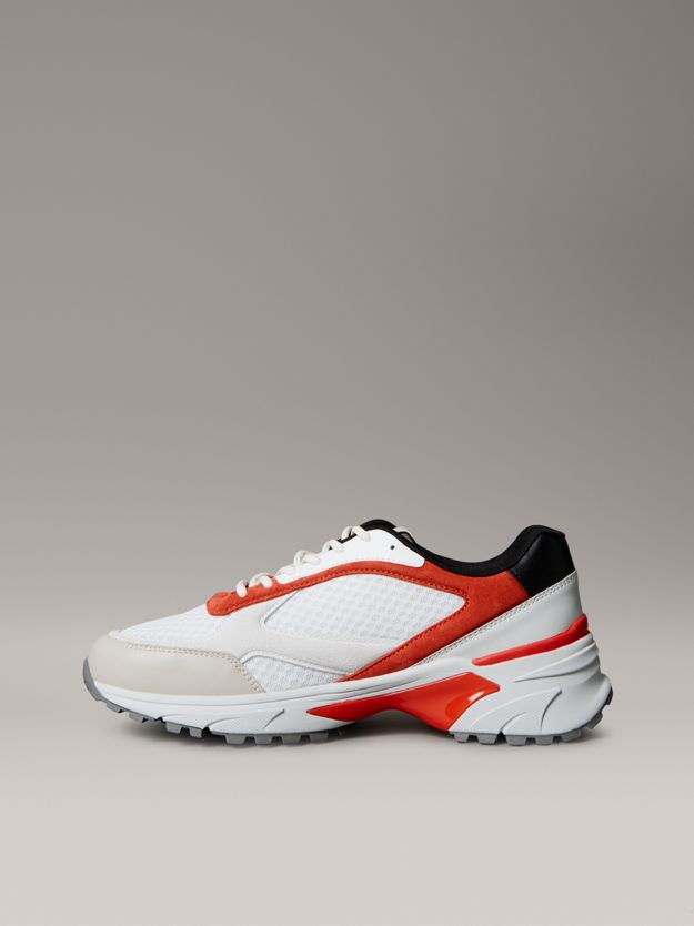 Leather and Breathable Mesh Trainers