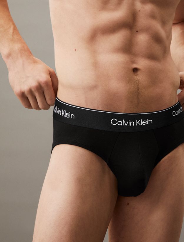 3 Pack Hip Briefs - Icon Cotton Stretch
