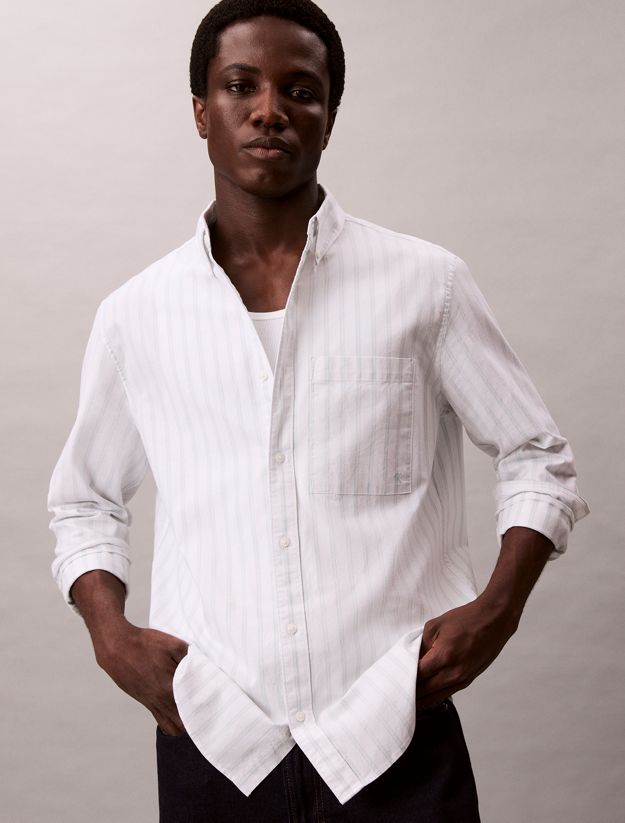 Stripe Oxford Classic Button-Down Shirt
