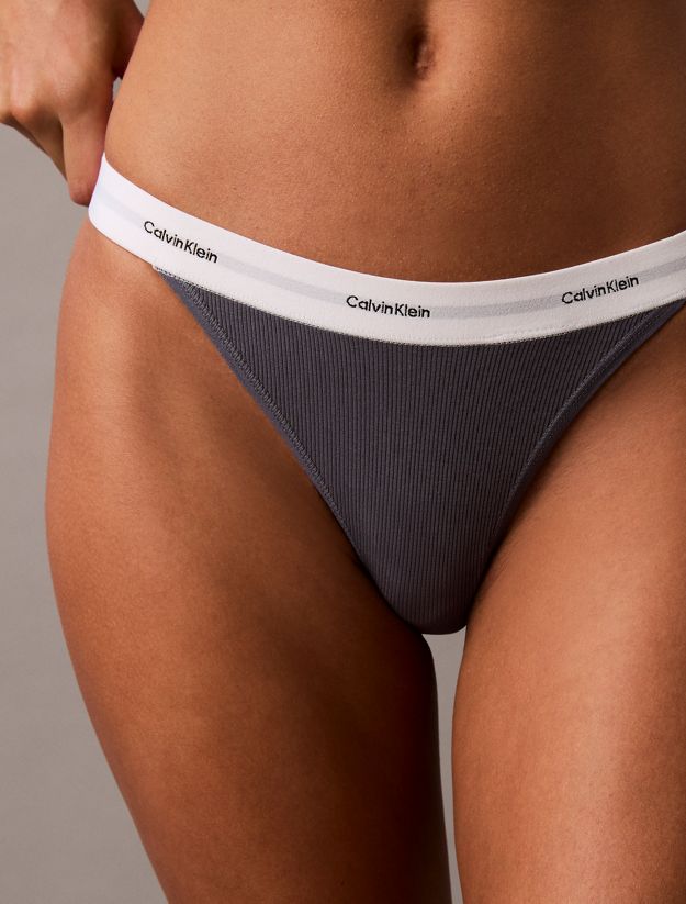String Thong - Cotton Stretch Rib