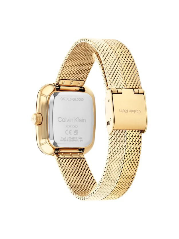 Sculpted Square Mesh Bracelet Watch