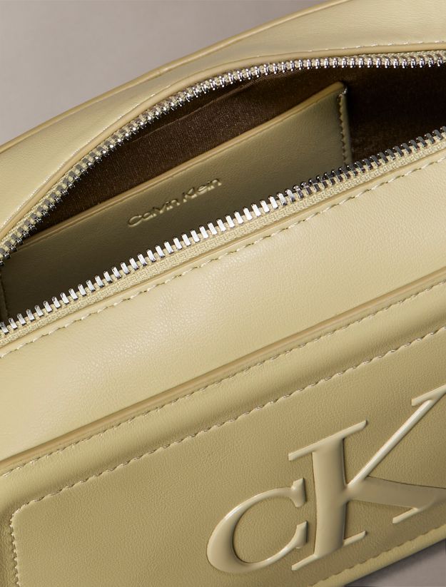 Embossed Monogram Logo Camera Bag