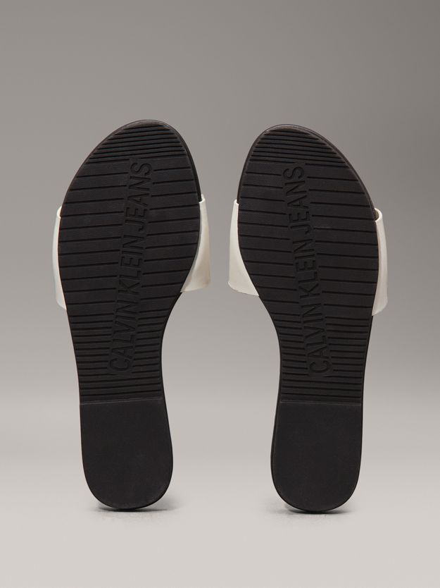 Faux Leather Sliders