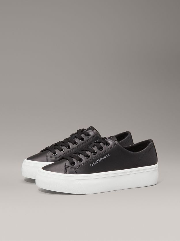 Leather Platform Trainers