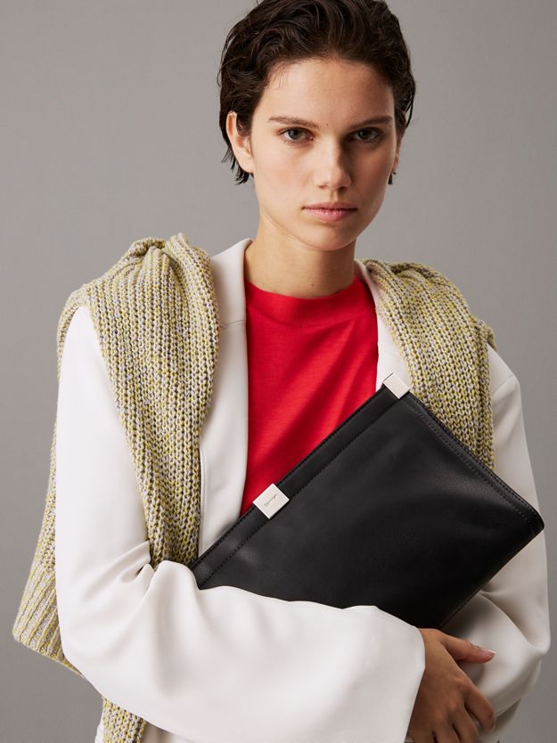 Oversized Leather Clutch