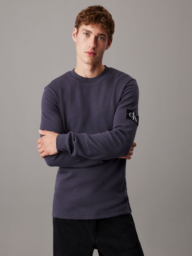 Slim Long Sleeve Waffle T-shirt