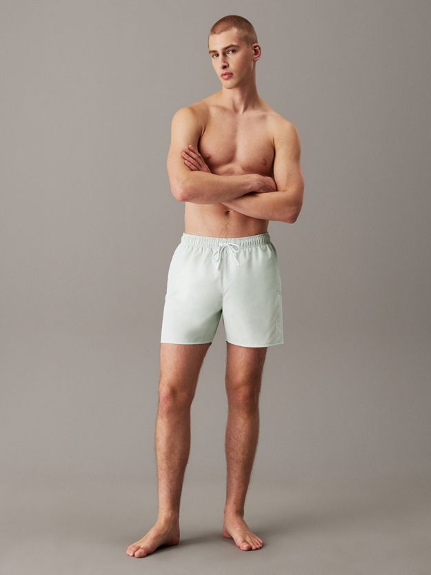 Medium Drawstring Swim Shorts - CK Monogram